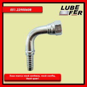 TERM. FG 90 BSP JIC 3/8 X 1/2- CAIXA CONTENDO 5 ITENS